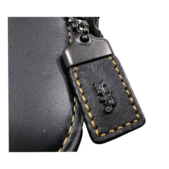 NWT Coach Tea Rose Leather Clutch Wristlet Black Red White Blue 58181 RARE!! - Picture 7 of 13